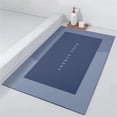 thumbnail image 4 of 1* Floor Mat Clearance! Bath Mat Rubber Bath Mats Quick Drying Non Slip Bathroom Mat Super Absorbent Bath Mat Instant Dry Bathroom Rug in Front of the Kitchen Sink Shower Room Bathtub Square Carpet, 4 of 6