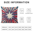 thumbnail image 5 of SHANXI Throw Pillow Covers Star Stripes US Flag Pattern Square Pillowcase for Home Decor Sofa Car Bedroom Pillow case 12x12in, 5 of 5