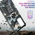 thumbnail image 6 of for Samsung Galaxy A13 5G/4G Camouflage Case, Galaxy A04S Phone Case Heavy Duty Shockproof Protection Built-in Magnetic Kickstand Boys Man Camo Cover for Samsung Galaxy A04S/A13 MC Light Blue, 6 of 13