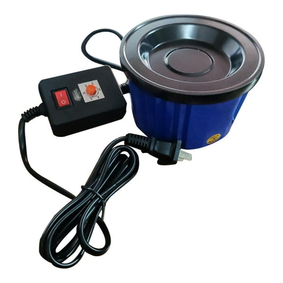 QccHieUs Hot Melt Glue Pot Adjustable Temperature Fits Sticks and Pellets Non Slip Base