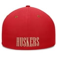 thumbnail image 4 of Men's Fanatics Scarlet/Brown Nebraska Huskers NoBo Fitted Hat, 4 of 4