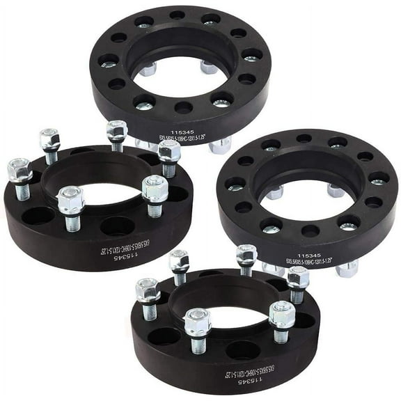 SCITOO 4X 1.25 6x5.5 to 6x5.5 HubCentric Wheel Spacers 6x139.7mm106mm Bolt On 12x1.5 Studs W/24 Lug Nuts fit for TOYOTA Tacoma 4Runner for toyota FJ Cruiser Sequoia Tundra