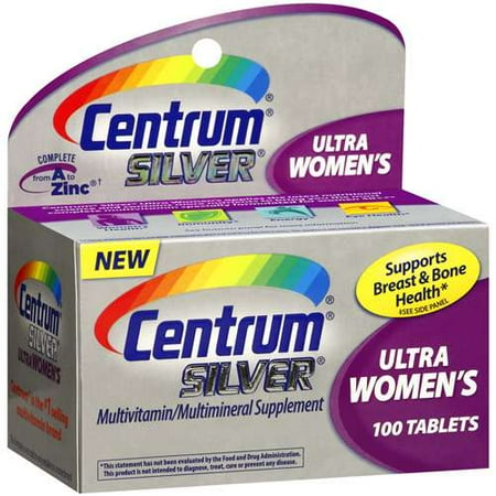 Centrum Silver Multivitamin / Multimineral Supplement Ultra Women's, 100 ct