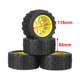 thumbnail image 4 of Neumáticos RC a 4x1:10, piezas de mejora hexagonales de 12mm, reemplaza el para HSP 94108 94188 94111 DIY modificado , AMARILLO Yotijar Ruedas y neumáticos de coches RC, 4 of 4