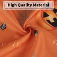 thumbnail image 6 of Halloween Kitchen Valance for Windows Pumpkins/Bats/Spider Printed Decorations for Living Room and Bedroom Orange Cafe Window Valance Curtains, 54 x15 inch, 6 of 9