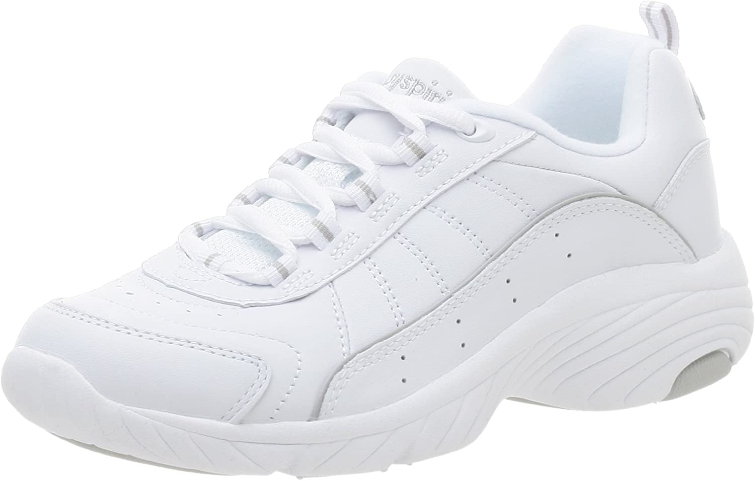 Athletic Shoe,White/Light Grey,7 WW 