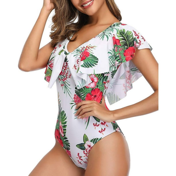 Up to 30% Off, Mom gift ,Girls Swimsuit,Women's Long Sleeve Loose Oversized  Sexy High Solid Bikini Set One-Piece Swimsuit Sets