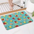 thumbnail image 4 of Pioneer Flower Floral Print Pattern Bathroom Rugs Mat, Non Slip Microfiber Bathroom Rug with Rubber Backing, Soft Mats for Bathroom Floor Tub Shower, 17"x27", 4 of 5