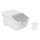 thumbnail image 1 of Contenedor de almacenamiento de alimentos Gloria Organizador de despensa dispensador de cereales blanco 10 kg, 1 of 9