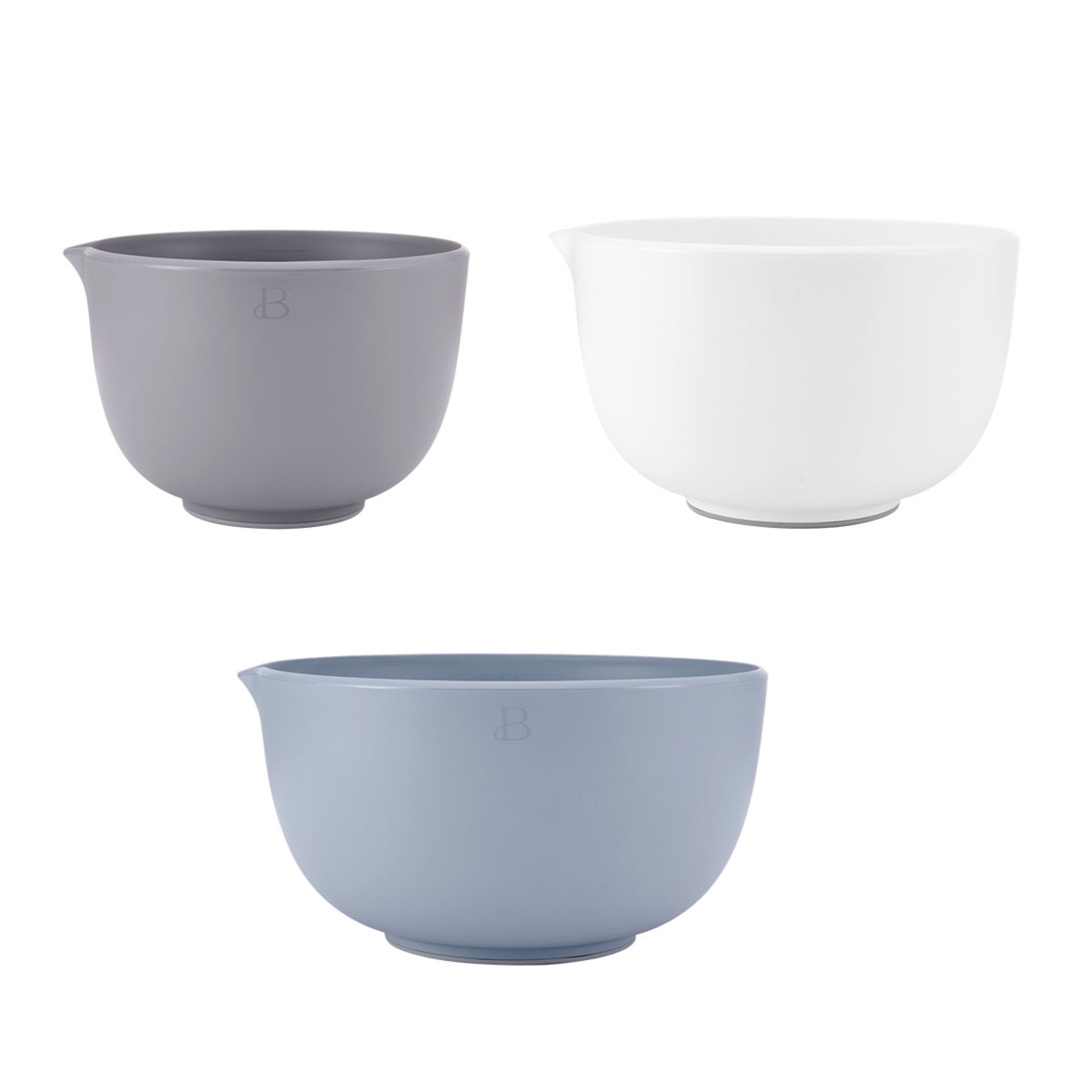 Beautiful Set of 3 Bowls; Small, Medium and Large in Assorted Colors by Drew Barrymore