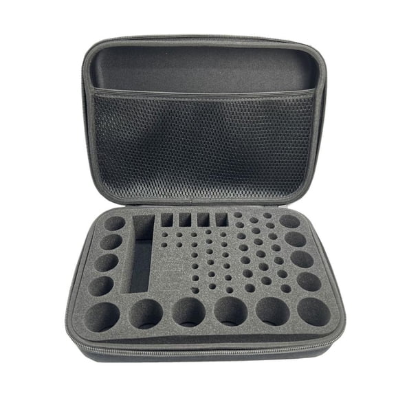 Portable Battery Storage Box Holds AA 3A C D 9V Batteries Storage Bag with Shockproof Features Pouch Sponges Tray