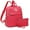 Magenta, variant on Women Fashion Backpack Purse Travel Shoulder Bags and Purse 2Pcs
