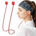 thumbnail image 2 of 1 Pcs Earplug Lanyard,Silicone Sports Lanyard,Silicone Anti-Lost Safety Lanyard for Most Earplugs, Flexible Sports Neck Rope Connector Strap for Running,Work,Activities(Red), 2 of 9