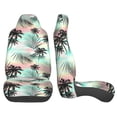 thumbnail image 3 of Sikiie Tropical Summer Palm Car Seat Protector 2 Pack Car Seat Cushion Mat, Car Seat Covers for SUV, Truck, Van, 3 of 7