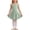 Mint Green, variant on SROBPTY Girls Summer Dress Solid Breathable Crew Neck Cami Mini Sundress for 3-15 Years
