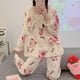 thumbnail image 4 of Pijamas de Star Kirby para mujer, conjunto de ropa de casa informal, pantalones largos de manga larga, dibujos animados, estilo Kawaii, dulce y lindo, primavera y otoño, 4 of 4