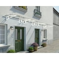 thumbnail image 6 of Palram - Canopia Bordeaux 6690 22' x 4' Polycarbonate/Galvanized Steel Awning - White/Clear, 6 of 8