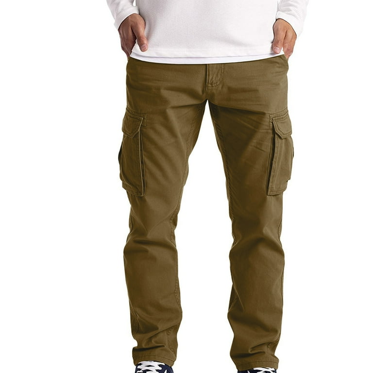 LIDYCE Cargo Pants for Men Men s Cargo Trousers Work Wear Combat Safety Cargo 6 Pocket Full Pants Men Winter Top Shirt Christmas Gift For Family