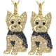 thumbnail image 1 of Collar y Dije Royal Yorkie High Monaco DogNeck07 2Pzas Dorado/Negro Metal Cadena, 1 of 5
