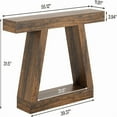 thumbnail image 4 of 55" Farmhouse Rustic Console Table, MDF Entryway Table, 330lb Load, Versatile for Sofa Living Room, Brown, 4 of 6