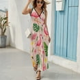 thumbnail image 6 of Flamingo Pattern Sleeveless Dress Woman Fashion Long Dresses Women's Summer Suit Dress 2025, 6 of 7