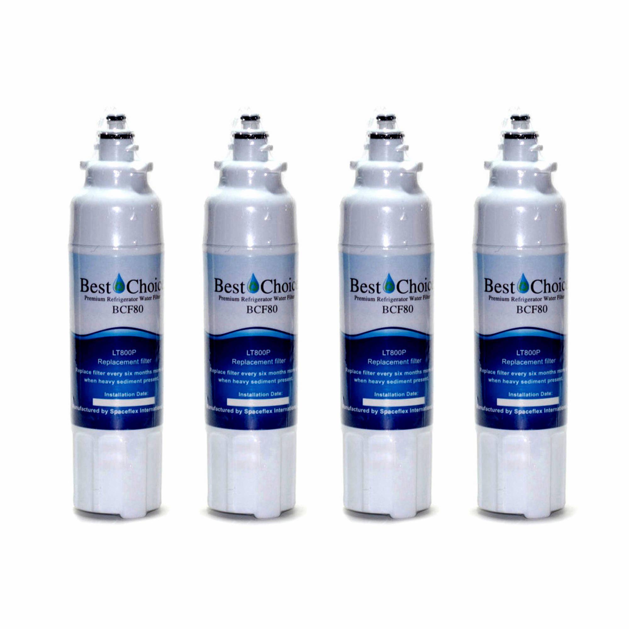 4-PACK REFRIGERATOR WATER FILTER FITS LG LT800P LT800PC ADQ73613401 ADQ72910901