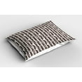 thumbnail image 2 of Ambesonne Modern Pillow Sham 2 Pack, Abstract Theme Geometric, 26"x20", Taupe Blush, 2 of 3