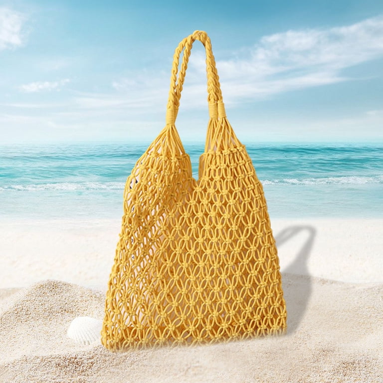 Crochet Drawstring Backpack - Yellow & Green Sunflower Drawstring Backpack (Crochet) – Lion Brand Yarn main image 3