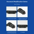 thumbnail image 4 of Bicicleta Candados de cable de seguridad para bicicletas MTB Bloqueo de contraseña de 4 dígitos antirrobo (negro), 4 of 6