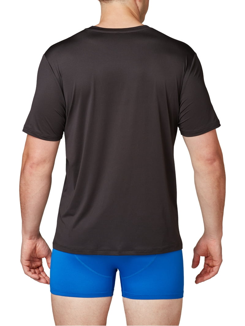 Athletic Works Men's Ultra Lite Mesh Crew T-Shirt, 3 Pack