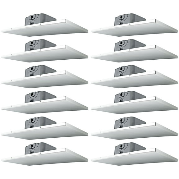 12) Rockville DCS6T 70V Commercial 2' X 1' Drop Ceiling Tile Speakers For Office