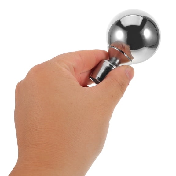 LOLIPPYY 2Pcs Plated Silver Flagpole Ball Finial Stainless Steel Classic Flag Pole Topper Replacement