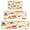 Orange Mushroom Fox, variant on Brown Green Mushroom Fruit Leaf Beige Pattern Kitchen Rugs Sets Of 3,Kitchen Runner Rugs Non Skid Washable,Decorative Kitchen Floor Mats for Kitchen,Sink,Laundry,17"x30"  17"x47"   17"x59"