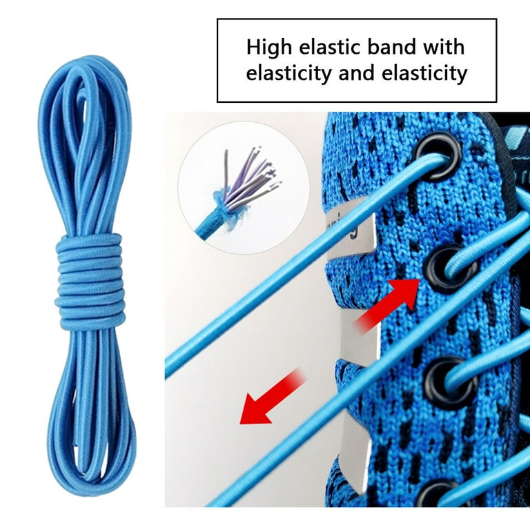 Elastic No Tie Shoelaces Semicircle Shoe Laces For Kids Adults DIY