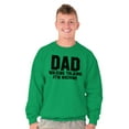 thumbnail image 5 of Dad Walking Talking ATM Machine Funny Men's Crewneck Sweatshirt Brisco Brands L, 5 of 6