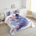 thumbnail image 4 of Anime Bedding Cartoon Printed Twin Comforter Set 3D Colorful Design Bedding Comforter Sets Super Soft Breathable Quilt for All Season,1 Comforter 1 Pillowcase, 4 of 6