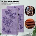 thumbnail image 2 of Dteck Case for Samsung Tab A7 Lite 8.7 inch 2021 Model Case (SM-T225/T220) with Elastic Band Card Pockets Stand Embossed Butterfly Vintage Shockproof PU Leather Folio Magnetic Cover, Purple Butterfly, 2 of 6