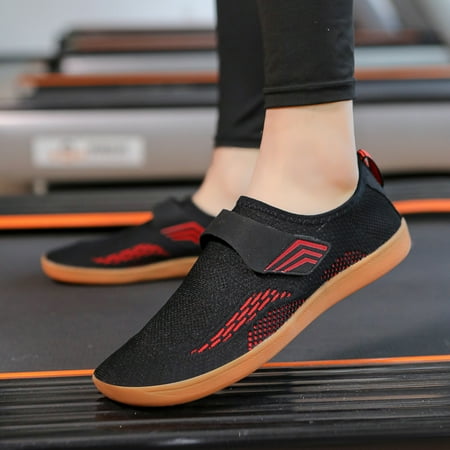 

YOUSNH Men Sports Shoes Fashionable New Pattern Color Matching Couple Style Flat Bottomed Comfortable Mesh Breathable Non Indoor Outdoor Fitness Shoes Sneakers for Men Black 10.5