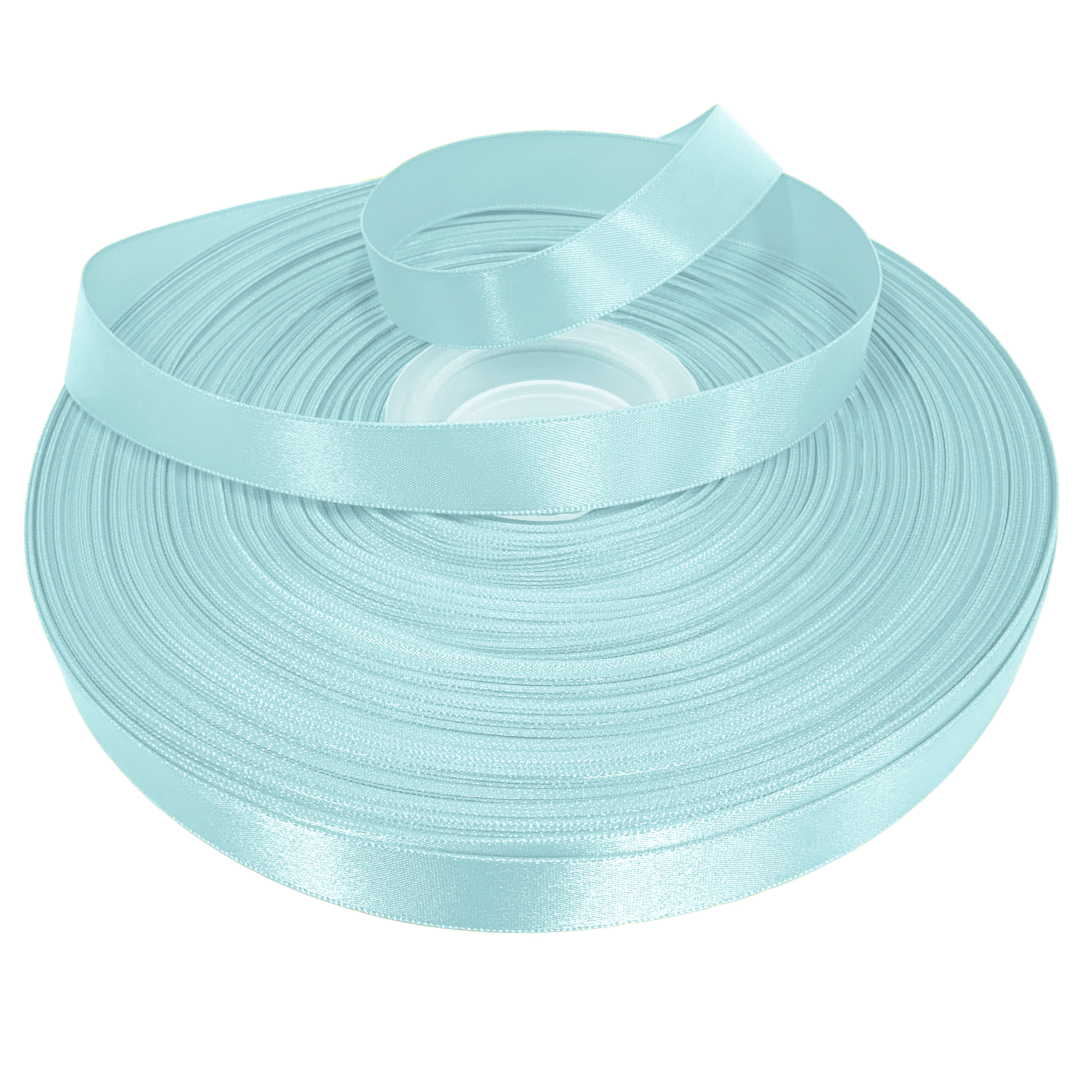 Light Blue Double Faced Satin Ribbon for Crafts, 5/8" x 100 Yards by Gwen Studios