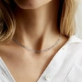 thumbnail image 5 of Dainty Layered Initial Necklaces for Women, 14K Gold Plated Paperclip Chain Necklace Simple Cute Hexagon Letter Pendant Initial Choker Necklace Gold Layered Necklaces for Women Silver, 5 of 7