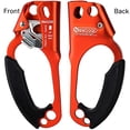 thumbnail image 3 of NewDoar Left Hand Ascender Rock Climbing Tree Arborist Rappelling Gear Equipment CE Certified Rope Clamp for 8~12MM Rope(Left Orange), 3 of 5