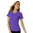 thumbnail image 1 of BlueGeneration Ladies Short Sleeve Jewel Neck - Violet 4 Extra Large Solid, 1 of 1