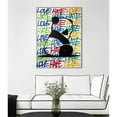 thumbnail image 2 of Giant Art Canvas  24x32 Love n Hate Panda Framed in Multi-Color, 2 of 3
