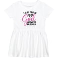 thumbnail image 3 of Inktastic Baby I Am Proof That God Answers Prayers Girls Baby Dress, 3 of 5