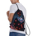 thumbnail image 2 of Bingfone Cosmic Red Sparkle Dice Drawstrings Backpacks Bags for Men Women Gym Drawstrings Bag-Small, 2 of 8