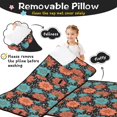 thumbnail image 3 of Pioneer Flower Floral Print Pattern Toddler Nap Mat for Teens Preschool Daycare, Teens Sleeping Mat Bag, Toddler Sleeping Bag with Pillow, 3 of 6