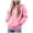 Pink, variant on Nwiuh Boys and Girls Zip Up Hoodies Sweatshirt Casual Jacket Kids Long Sleeve Tops with Pockets (Brick Red, 18-24 Months)