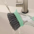 thumbnail image 4 of Tyidzon Dish Brush with Soap Dispenser, Kitchen Dishwand Brushes with Handle Non-slip Cleaning Scrub Brush for Kitchen Sink Pots Pans, Green 10", 4 of 4
