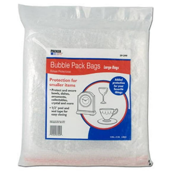 Schwarz Supply SP-299 13 x 13 in. Bubble Pack Bags- 6 Pack- Large