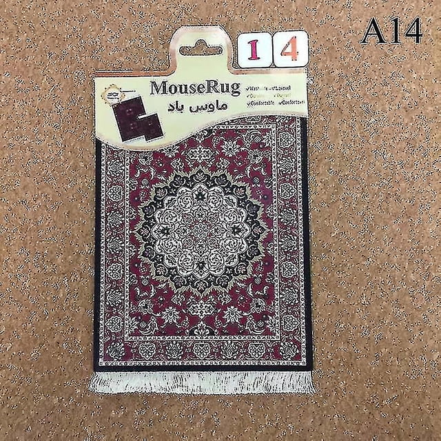 Rectangular Persian Mini Rug Woven Rug Mouse Pad Carpet Tassel Mat Best Gift